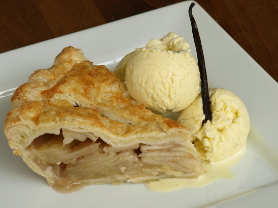 Apple Pie & Vanilla Ice Cream Photo of Apple Pie & Vanilla Ice Cream